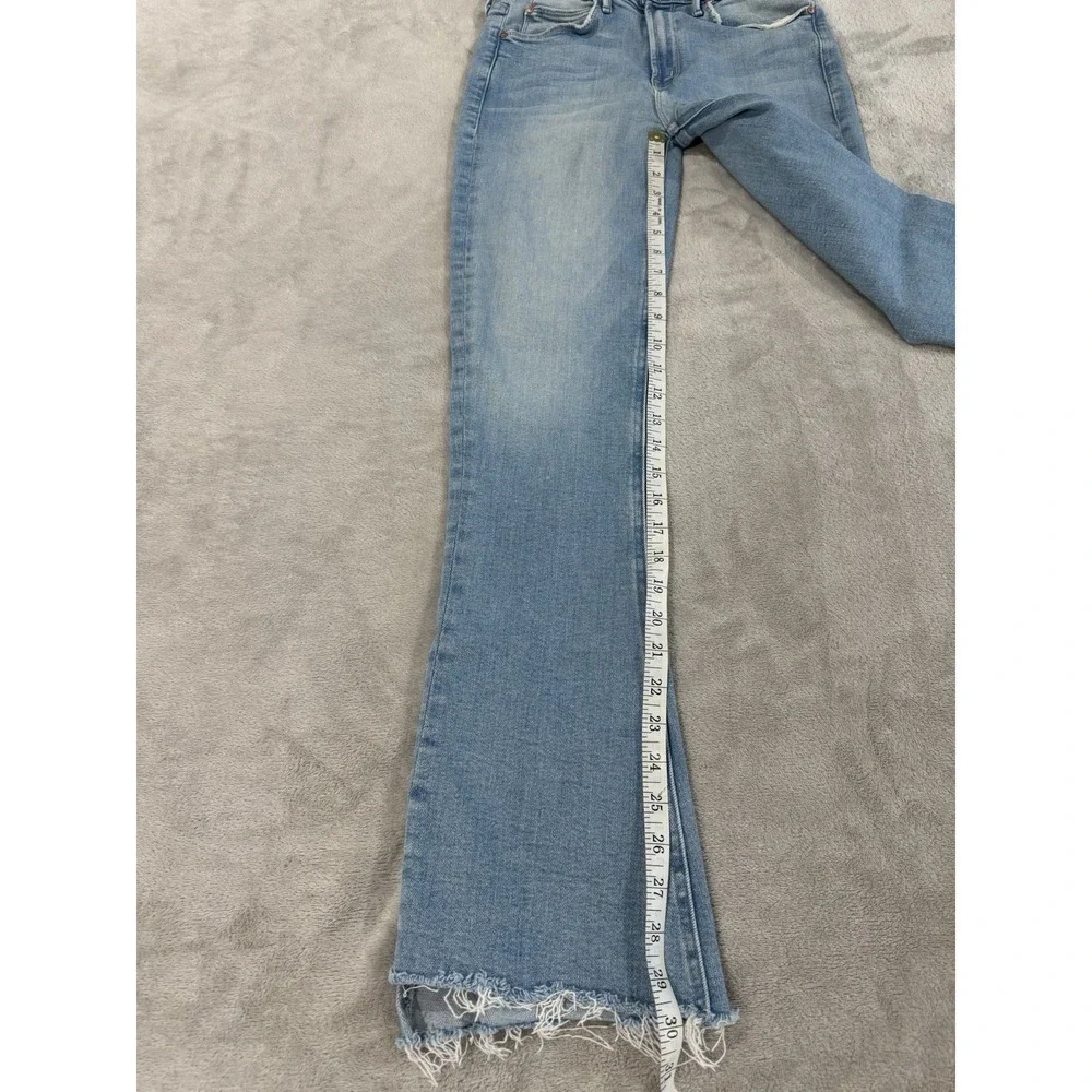 MOTHER Denim The Runaway Step Fray in California Cruiser Light Wash 26x31 Flare - Picture 7 of 9